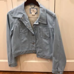 Girls size large Calvin Klein 50% polyurethane 50% PVC jacket. Great condition